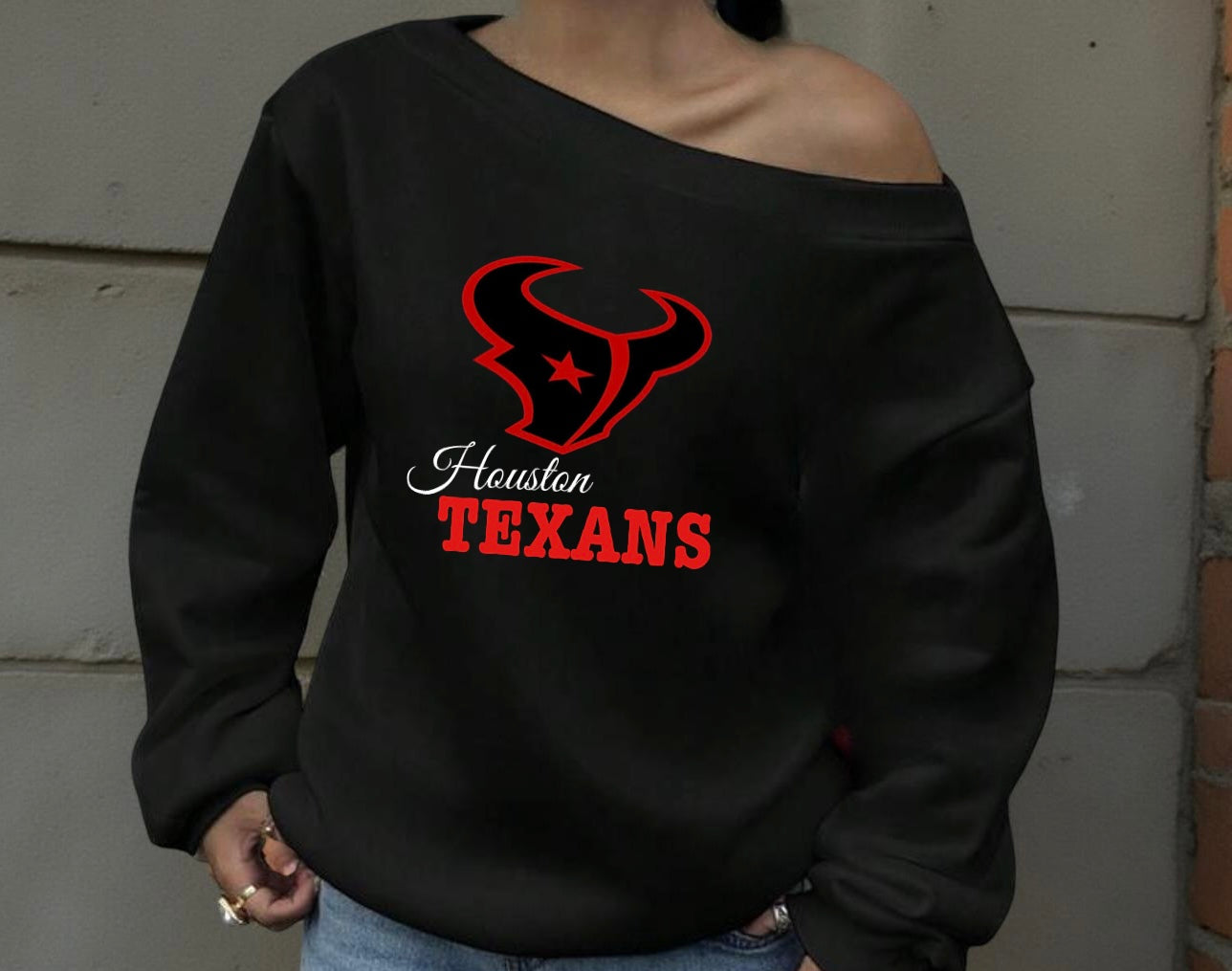 Off shoulder sweater