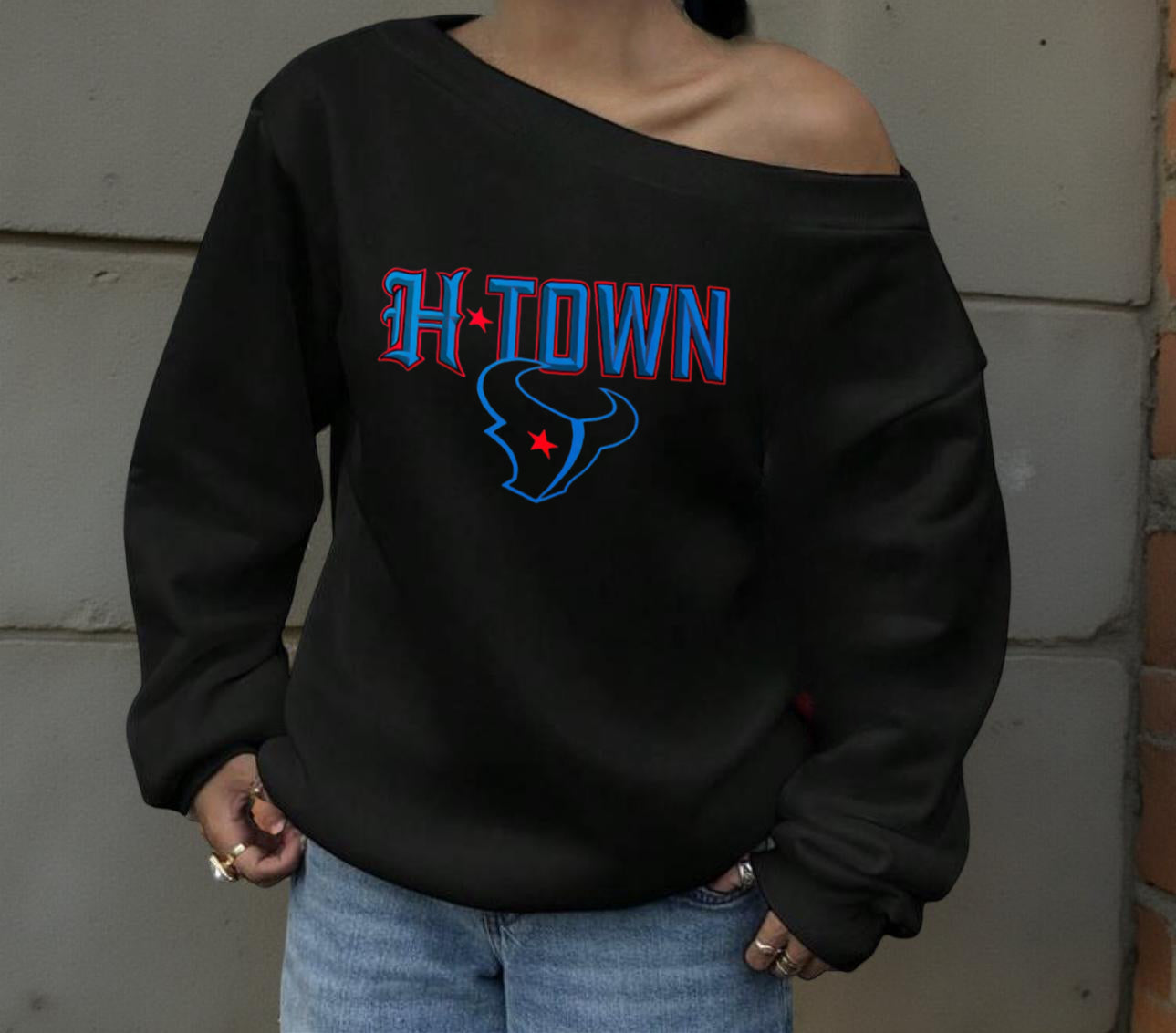 Off shoulder sweater